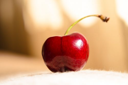 healthy red cherry