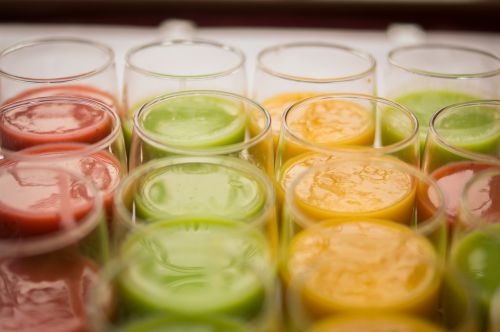 healthy smoothie colorful