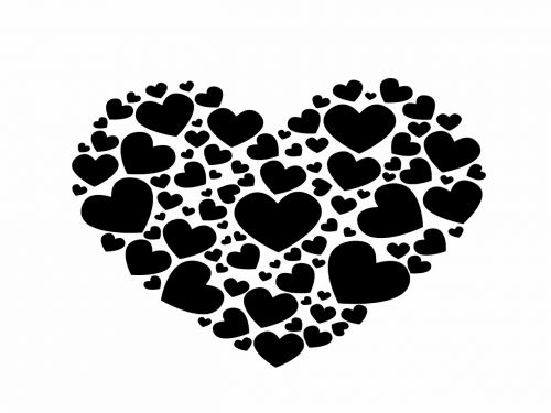 heart love black