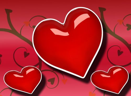 heart red background