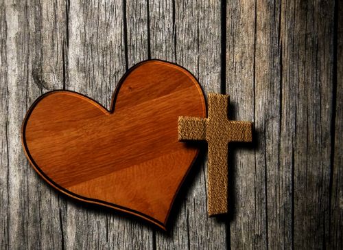 heart cross christianity
