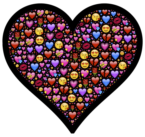 heart emoji affection