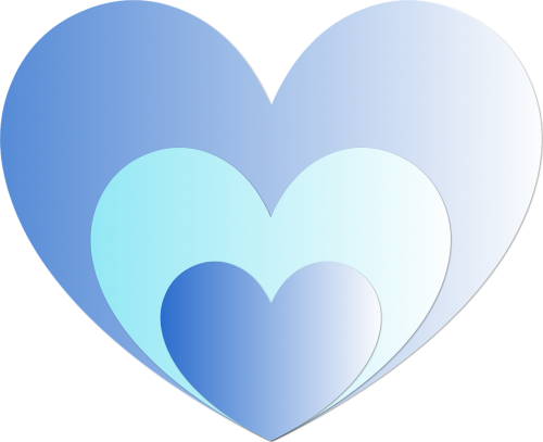 heart hearts blue