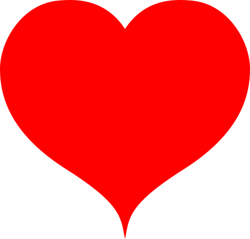 heart shape red