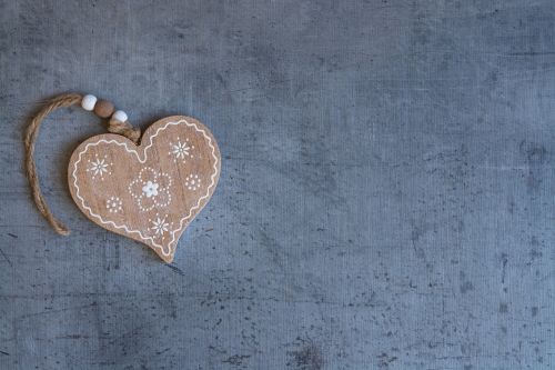 heart wooden heart symbol