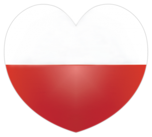 heart flag poland