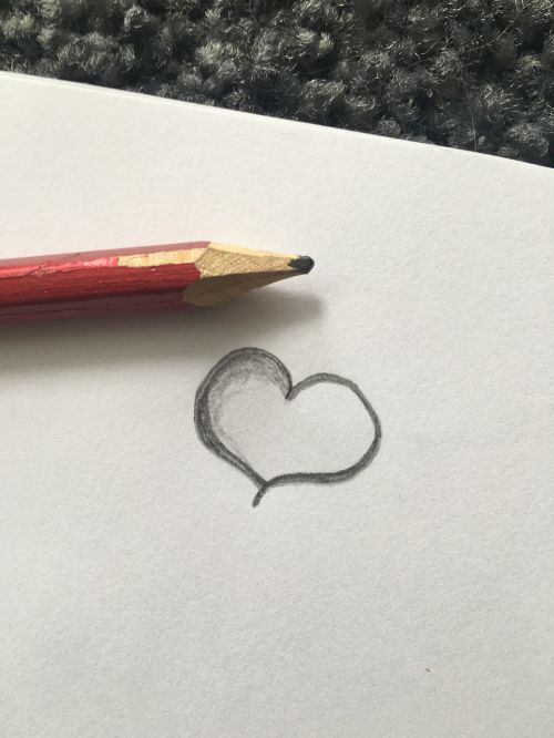 heart to draw drawing