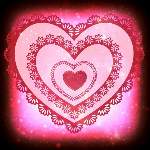 heart background lace
