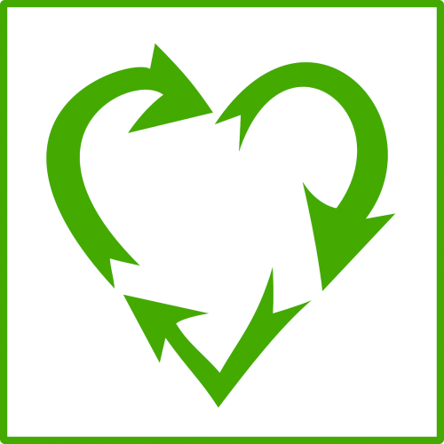 heart green sign