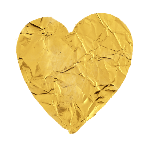 heart gold love