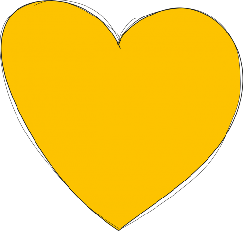 heart yellow love