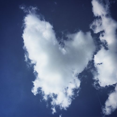 heart cloud sky
