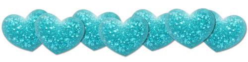 heart shimmer turquoise