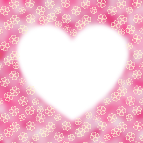heart 4-leaf clover square