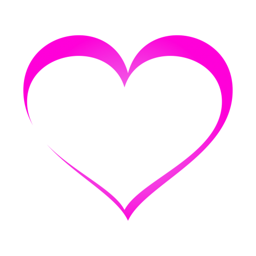 heart pink bright