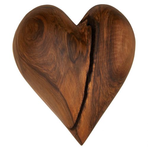 heart wooden heart love
