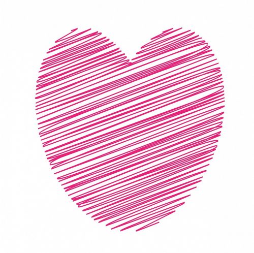 heart pink art