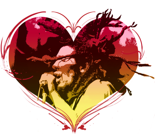 heart jamaica bob marley