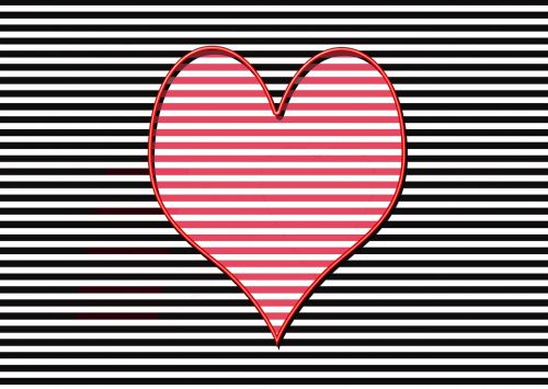 heart stripes symbol