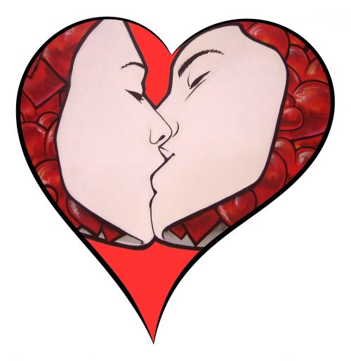 heart love kiss