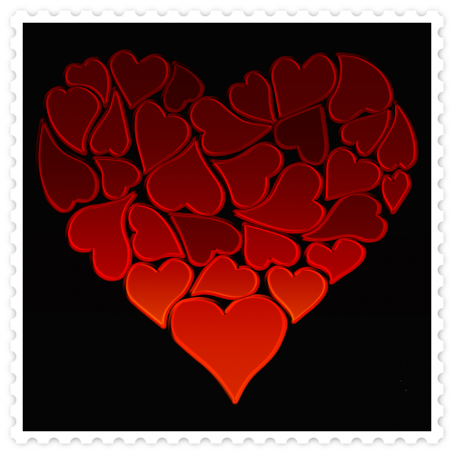 heart stamp love