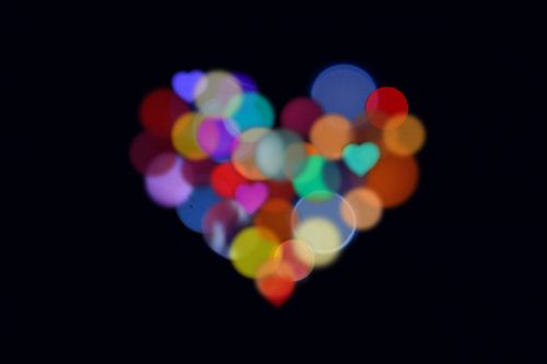 heart bokeh love