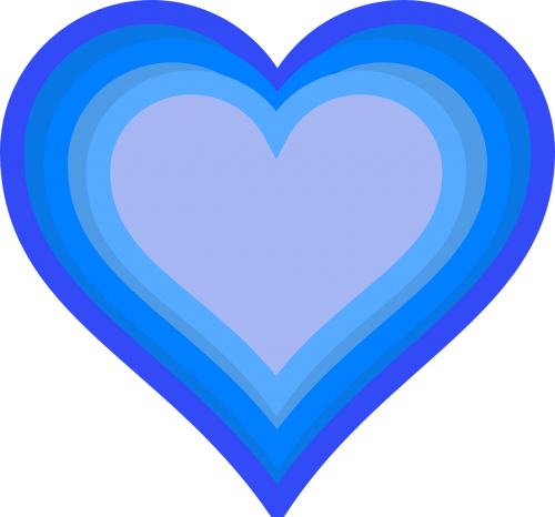 heart blue love