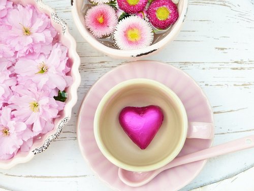 heart  pink  cup