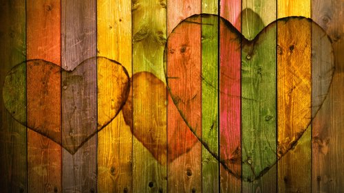 heart  love  wood
