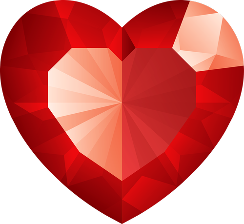 heart  jewel  red