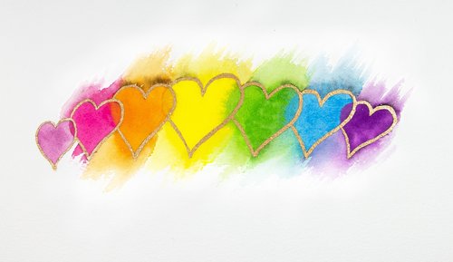 heart  paper  watercolor