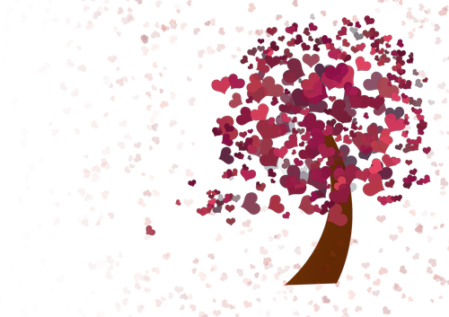 heart  tree  love