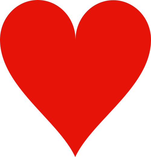 heart card shape