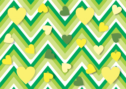 heart green yellow