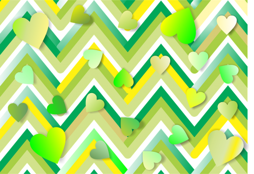 heart green yellow