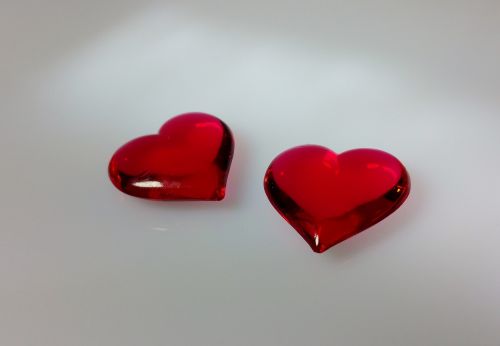 heart transparent red