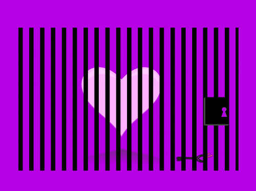 heart pink purple