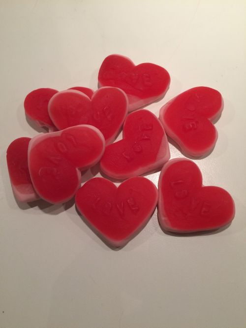 heart holiday candy