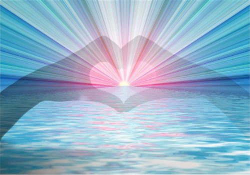 heart love rays