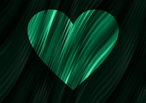 heart background image green