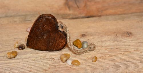 heart wooden heart dekoherz