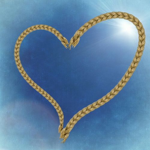 heart rope background