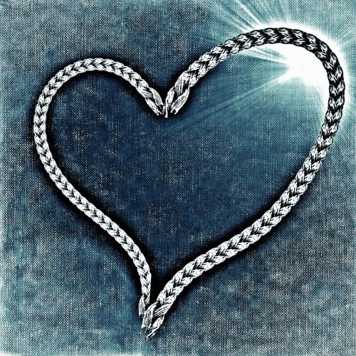 heart rope background