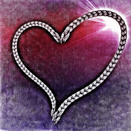 heart rope background