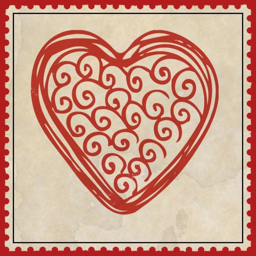 Heart Postage Stamp