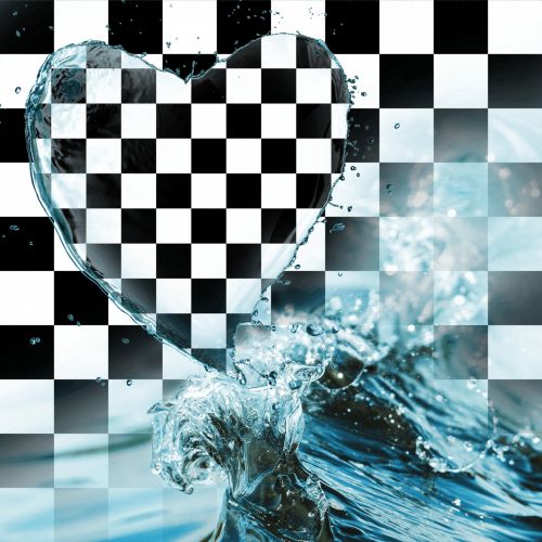 Heart With Checkerboard