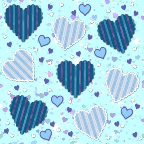 hearts pattern paper