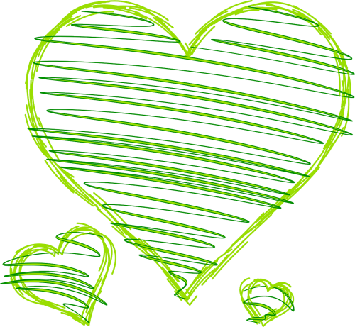 hearts love green
