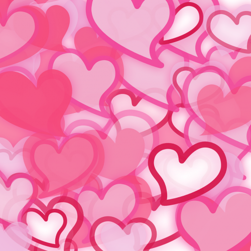 hearts wallpaper pink