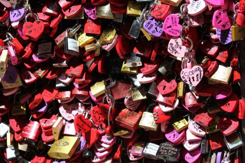 hearts padlock love